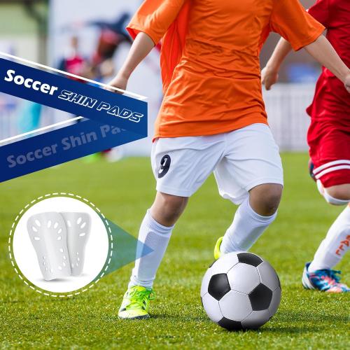 Soccer Shin Guards, 2 Pair Lightweight and Breathable Shin Guard Sleeves for Adults Football Player, Calf Protective Gear Shin Guards for Men Women (Bigger Shin Guards)