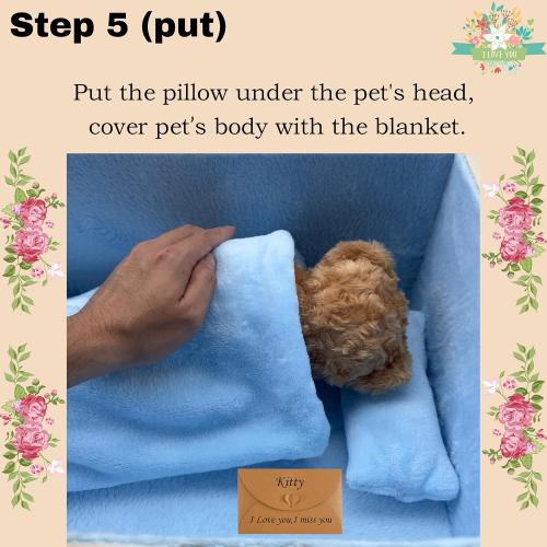 Handmade Pet Casket Pine Wood Coffin for Dogs,Cats|Pet Memorial Burial Box,Wooden Box（Inside 15.7 L x 9.1 W x 6.3 H Pink X-Small