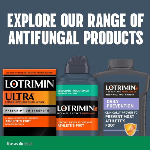 Lotrimin Medicated Deodorant Powder Spray with Miconazole Nitrate 2%, 4.6 oz (Pack of 3)