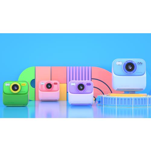 Kids Instant Digital Cameras for Boys and Girls, 1080P HD Dual-Lens Selfie Digital Camera with Print Paper & 32G Card, Christmas Birthday Gifts Toys for Toddler and Teenagers Age 3-16 Years Old