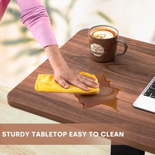 Overbed Bedside Table with Wheels, Adjustable Hospital Bedside Desk, Rolling Laptop Table, Mobile Standing Desk