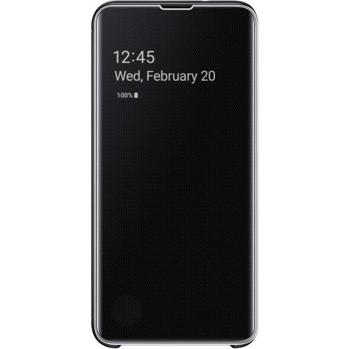 Samsung Galaxy S10e S-View Flip Case, Black (EF-ZG970CBEGUS)