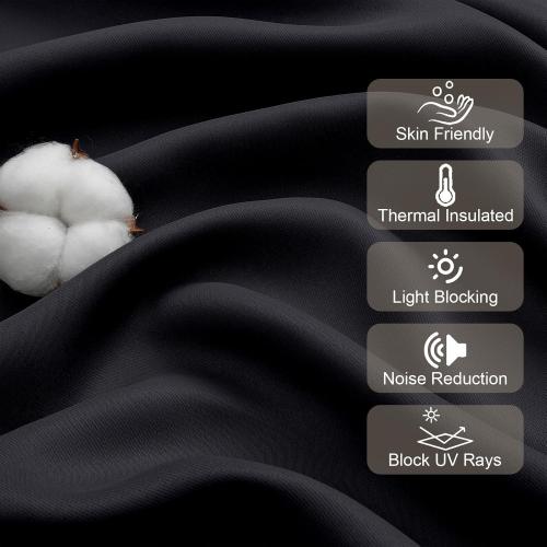 Gwine Black Valance for Windows, Small Blackout Valance Kitchen Curtains for Bathroom Basement, Modern Rod Pocket Thermal Insulated Window Treatment, 60 Wx14 L, 1 Piece