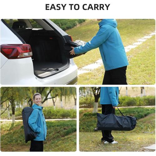 Camping Table Folding Portable Camp Lightweight Roll Up Table Adjustable Height with Carry Bag Indoor Outdoor for Camping, Home,Picnic,Backyard,BBQ,Party