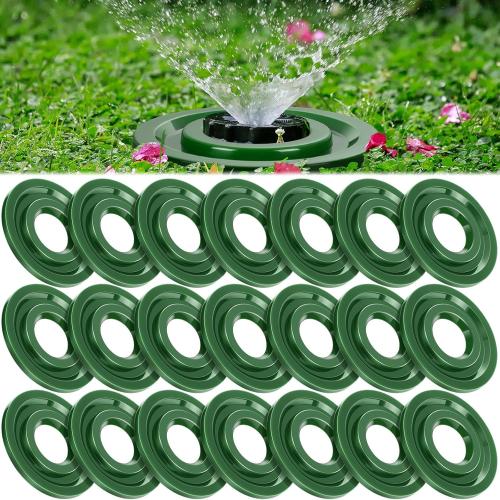 20 Pcs Sprinkler Spray Protector Donut 1.57 ID Plastic Sprinkler Head Protector Lawn Covers for Outside, Prevent Grass from Blocking