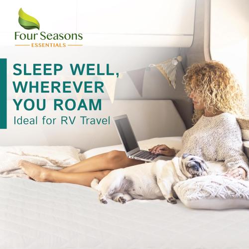 RV King Waterproof Mattress Pad - Fitted Mattress Protector with Quilted Pillow Top Mattress Topper - Premium Quality Hypoallergenic Mattress Cover (72'x80')