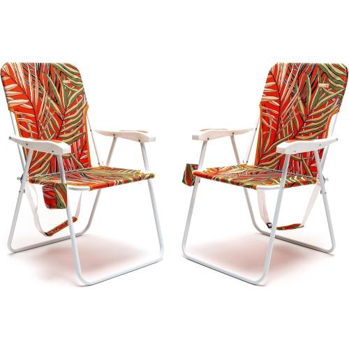 SUNNYFEEL Tall Folding Lawn Beach Chair Lightweight, Portable Sand Chair for Adults Heavy Duty 300 LBS with Cup Holders, Foldable Camping Lawn Chairs for Camp/Outdoor/Travel/Picnic/Concert/Sports
