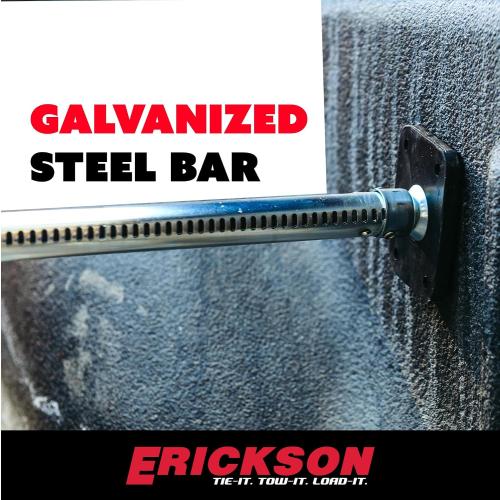 Ratcheting Cargo Bar, Adjustable from 44 to 74, Includes Rubber feet to Prevent Scratching, Great for Keeping Items Secure from Moving in Your Truck Bed