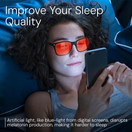 livho Gaming Blue Light Blocking Glasses for Better Sleep, Premium Night Driving, Computer Blockers for Man & Woman