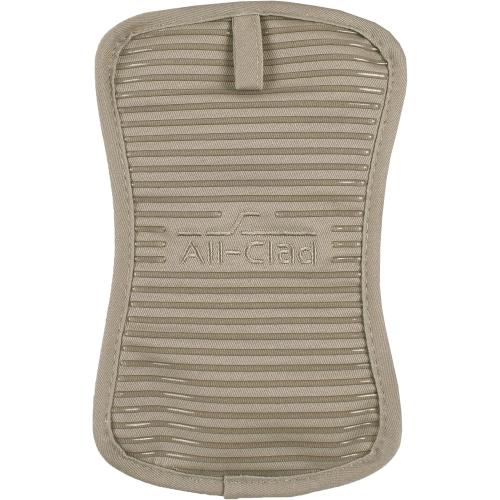 All-Clad Premium Pot Holder & Hot Pad: Heat Resistant up to 500 Degrees - 100% Cotton, 10x6.25 Hot Pad for Kitchen and Barbeque, 6-Pack, Mushroom