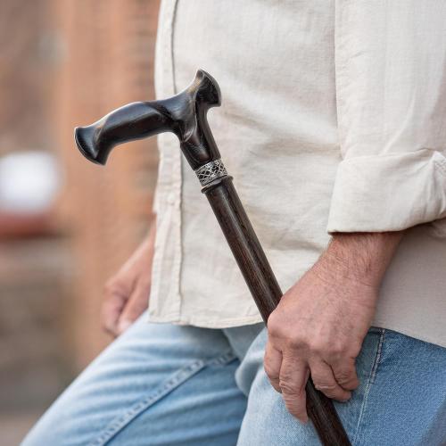 Asterom Walking Cane for Men & Women - Handmade, Ergonomic, Wooden Canes - Cool Walking Sticks for Seniors
