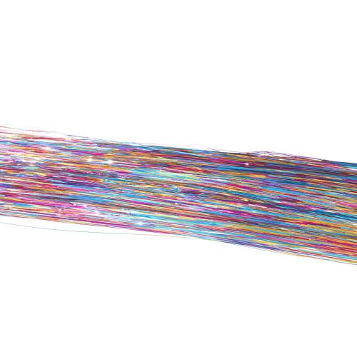 Tinsel Tape Ins Hair Extensions Ready To Wear Easy To Wear and Remove 10 Pcs Per Pack Seamless Tinsel Hair Extensions For Party Birthday Halloween (Multicolor, 20Inch)