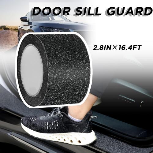 Frienda Car Door Edge Guards Door Sill Protector Automotive Entry Guard Anti Collision Scuff Sill Trim Protection Strips for Most Cars Vehicles Accessories(2.8 Inch Wide, 16.4 Feet,Black)