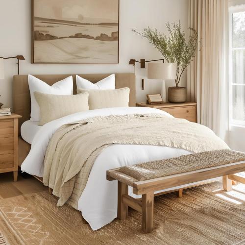 EVERGRACEHOME Stonewashed Cotton Quilt  Ultra Soft Oversized Bedspread Coverlet , Lightweight Crinkle Box  for All Season,