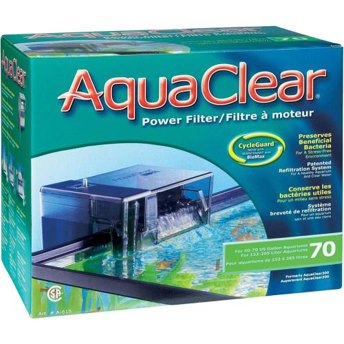 AquaClear 70 Power Filter and Foam Inserts Bundle, 40 to 70 Gallon Aquarium Filter and Filter Media