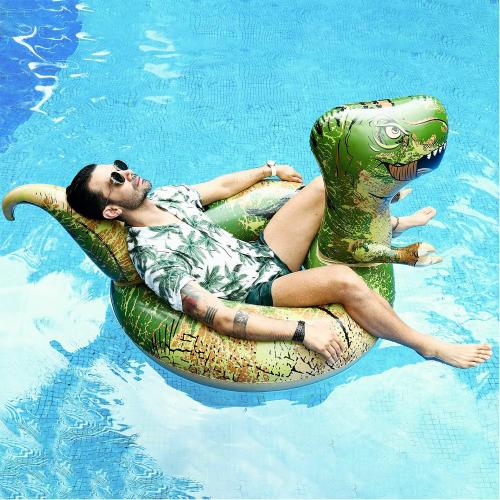 FindUWill 62'' Dinosaur Pool Floats, Inflatable Pool Floaties Swimming Rings Tube Pool Float Summer Beach Toys for Adults and Kids