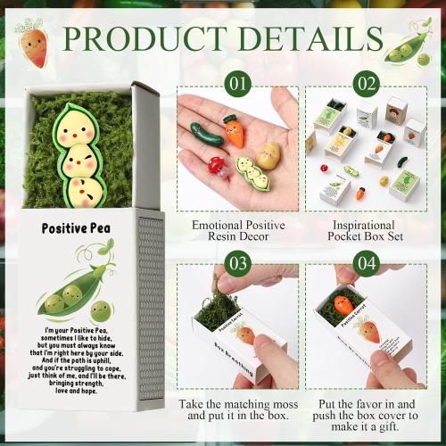 75 Set Bulk Employee Appreciation Gift for Social Worker Coworker Office Thank You Small Funny Desk Pets Cute Resin Ornament Party Favor Positive Volunteer Emotional Card Box (Mushroom)