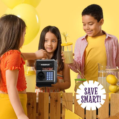 Piggy Bank for Kids - Electronic Money Saving Box w/Code- ATM Safe - Toy Coin Bank - Easter Boys Toys for Age 3, 4, 5, 6, 7, 8, 9 - Birthday Gifts for 8, 9, 10, 11, 12 Year Old Boy and Girl