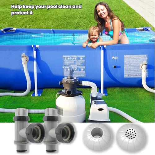 Above Ground Pool Parts, Plunger Valve, Pool Inlet Nozzlet and Outlet Strainer Part Set, Above Ground Swimming Pool Plunger Valves Replacement Part (ＷＴ067)