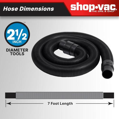 Shop-Vac 5801611 Wet Dry Vac with SVX2 Motor Technology, 16 Gallon, 2-1/2 Inch x 8 Foot Lock-On Hose, 150 CFM, (1-Pack) , Black (no test)