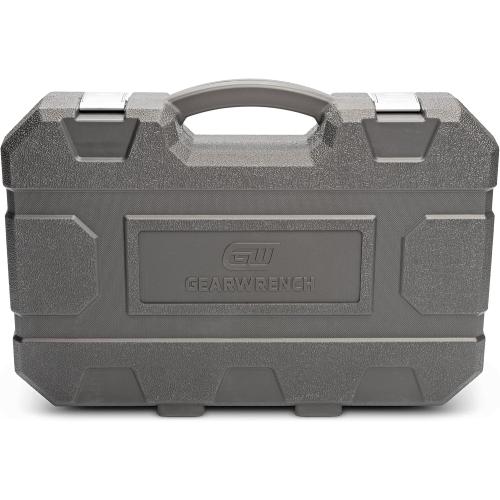 GEARWRENCH 65 Piece 1/2 Drive Standard & Deep SAE/MM Impact Socket Set - 89095