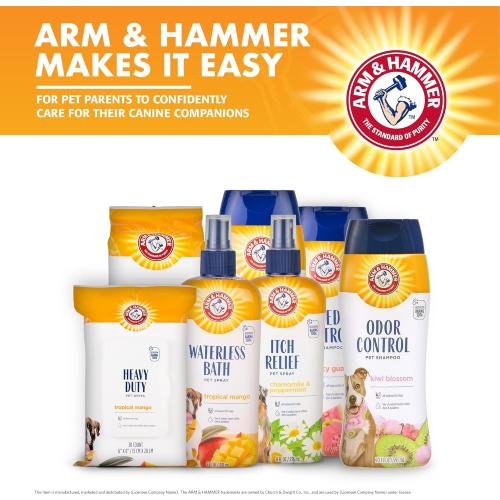 Arm & Hammer for Pets Itch Relief Shampoo, 20oz Chamomile and Peppermint Scent | Professional Quality Dog Itch Shampoo, Free of Sodium Lauryl Sulfate & Parabens