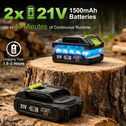 Electric Pole Chainsaw for Tree Trimming,8 Inch Battery Powered Pole Saw with Extension Pole,Lightweight Brushless Tree Trimmer for Branch Cutting,Limb Pruning,Yard Cleanup,Garden Maintenance Outdoor