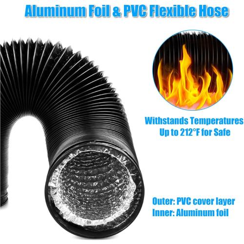 Upgrade Dryer Vent Hose for Tight Space, Dryer Vent Hose Kit, 90 Degree Dryer Vent Elbow with Dual Silicone Seal Connector, Dryer Cleaning Kit, High Sealability, Dryer Vent Vacuum Hose Attachment