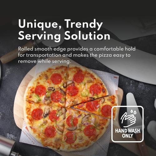 New Star Foodservice Restaurant-Grade Aluminum Pizza Pan, Baking Tray, Coupe Style, small