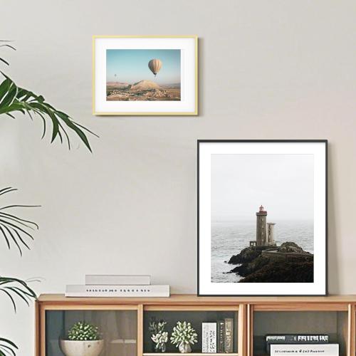FrameWorks 12x18 Brushed Aluminum Poster Frames – Modern Brushed Metal Design w/Shatterproof Plexiglass, Perfect for Posters, Artwork, Paintings, Wall Displays – Home or Office Decor, Gold - 1 Pack