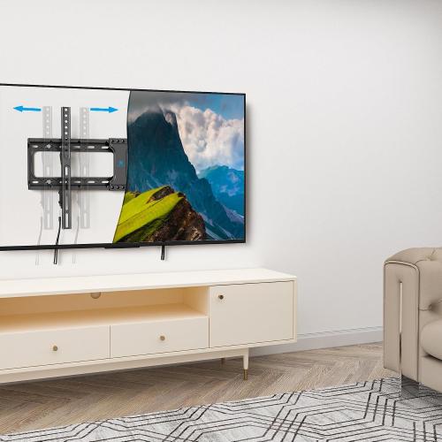 UL Listed Fixed TV Wall Mount for 37-86 Inch Screens, Low Profile TV Mount Fits 16, 18, 24 Studs, Wall Mount Bracket with Quick Release Lock, Max VESA 600x400mm, Holds up to 132 lbs by USX STAR