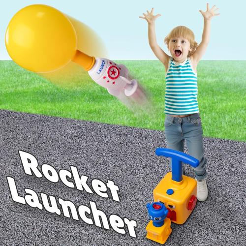LiKee Balloon Powered Toys Monster Face Pump for 3  Years Old Boys Girls, Car Racers Birthday Party Supplies Preschool Educational Science STEM Toys with Manual Balloon Pump for Kids