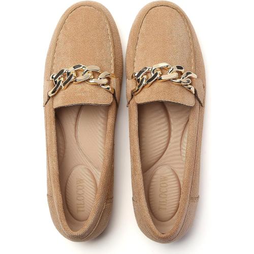 Size 6Tilocow Loafers for Women Comfortable Flat Casual Slip On Shoes Leisure Bussiness Work Ladies Shoes Lightweight Walking Flats with Arch Support