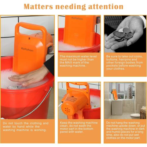 Portable Washing Machine Small Mini Hand Compact Semi Automatic Washer Laundry Perfect for Home Apartment Dorm RV Camping Travel Trip Outdoor Indoor for 6.5Lbs Washing Capacity