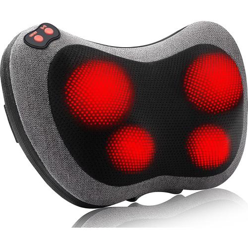 Papillon Shiatsu Back and Neck Massager with Heat, Deep Tissue Kneading,Electric Massage Pillow for Back,Shoulders,Legs,Foot,Body Muscle Pain Relief,Use at Home,Car,Office