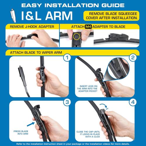 Rain-X 810330 Total Clear Beam Wiper Blades 26 & 16 Windshield Wipers for All-Weather Performance, Rubber Squeegee for Smooth Clean Wipe & Quiet Operation - 2 Pack Value