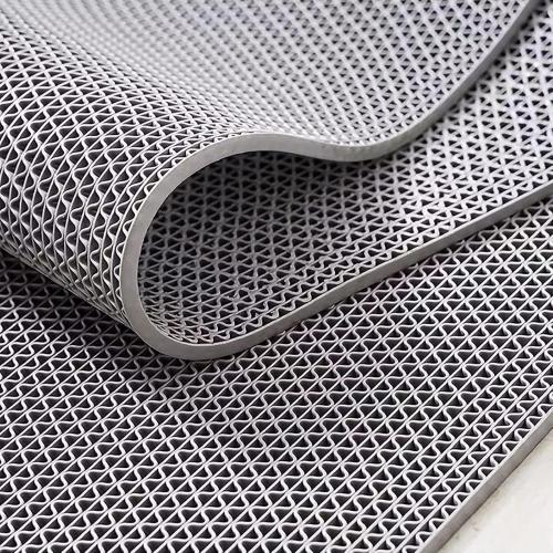 Size 3x16.6ft Color Grey Non Slip Drainage Mats PVC Pool Floor Mat 0.23'' Thick Outdoor Indoor Parking Space Mat for Bathroom Garage Basement Backyard Commercial Kitchen 3x16.6Ft