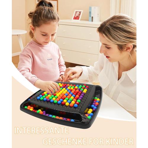 241PCS Marbles Intellectual Chessboard Dual Dual Strategy Board Game,Colored Marbles Fun Table Top Strategy Chess Board Game for Kids & Adults