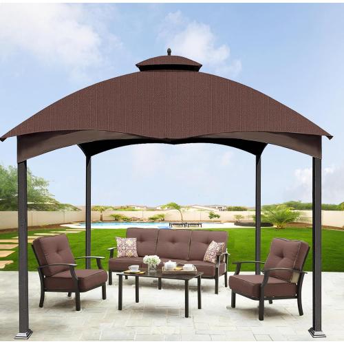 Color Brown SCOCANOPY Brown Ripstop Replacement Top for Lowe's Allen Roth 10X12 Gazebo Model #GF-12S004B-1/ GF-12S004BTO
