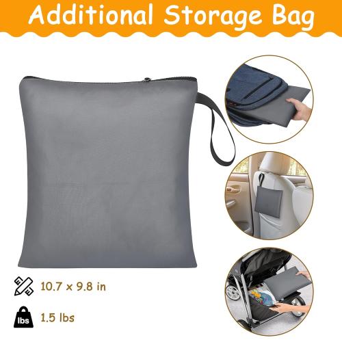 Car Seat Travel Bag Fits Chicco Keyfit 30, Uppababy Mesa, Nuna Pipa Lite, Padded Infant Gate Check Bag for Air Travel, Durable Carrier Bag with Side Pocket and Protective Feet, Extra Storage Bag.