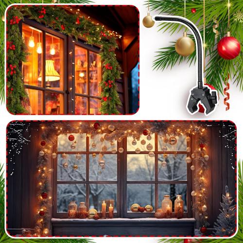 Geelin Front Door Garland Hanger for Christmas Adjustable Wreath Hanger Suitable for Different Doors with No Nails or Screws Heavy-Duty Cast Iron for Holding Christmas Wreaths Decor(35.4 - 63)