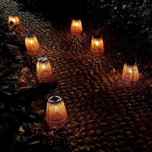 Solar Lanterns Outdoor Waterproof, KagoLing Solar Lanterns Outdoor Gifts for Women Mom Grandma Hanging Solar Lights Outdoor Garden Decor for Outside, Yard, Patio, Porch, Trees, Lawn, Pathway, 2 Pack