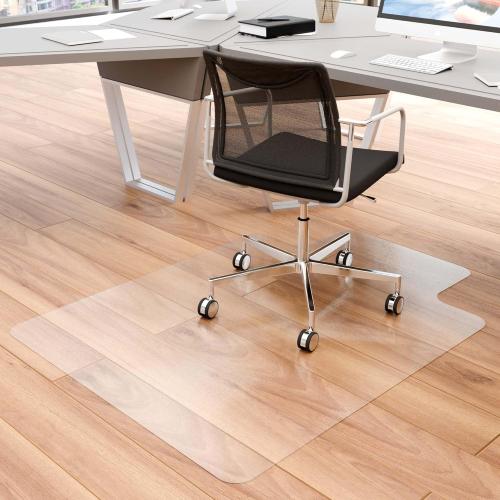 Office Chair Mat for Hardwood Floor, 48 x 36 Clear Desk Chair Mat for Hard Floors, Easy Glide Computer Chair Floor Mat for Home Office Rolling Chairs