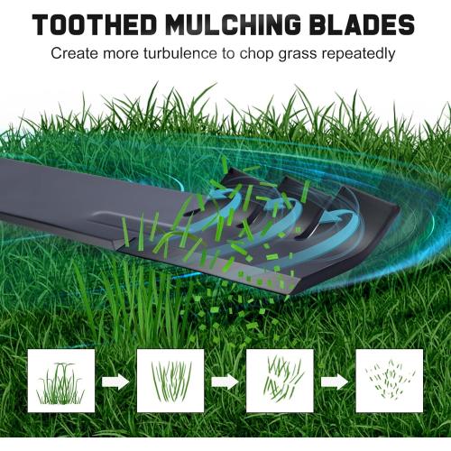 42 Inch Mower Mulching Blades for 134149 138971 Craftsman LT2000 LT1000 Poulan Pro Husqvarna 42 Deck Riding Lawn Mower Replace 532138971 532134149 138498 5-Point Star (2 Pack)