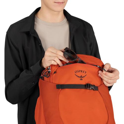 Osprey Proxima 30L Campus Laptop Backpack - Organized Everyday Pack with Tech Storage, Water Bottle Pockets, and Comfortable Carry - Perfect for School, Commute, and Travel, Firestarter Orange