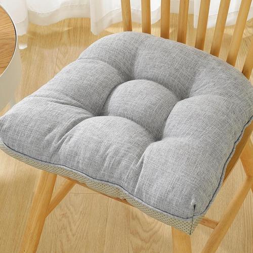 CAMZ Chair Cushions for Dining Chairs Pads, Kitchen Chair Cushions with Ties and Non Slip Backing Tufted Seat Cushion (Denim Blue)