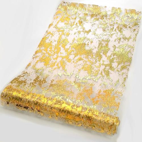 108 Gold Table Runner - Metallic Gold Tulle Party Decorations 9ft Sparkle Foil Mesh Centerpieces for Birthday, Wedding, Anniversary, Thanksgiving, Christmas,‌ Graduation Party Table Runner