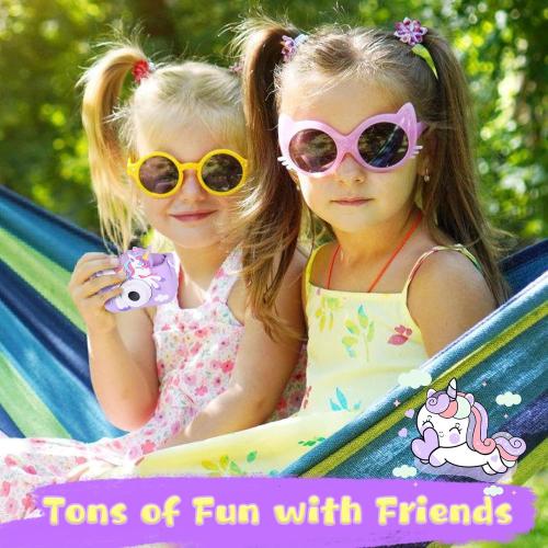 Unicorn Toys Camera for Kids Girls Age 3-8, Toddler Kids Digital Camera Christmas Birthday Gifts for 3 4 5 6 7 8 Years Old Girl, Cute Selfie Video Camera, HD 1080P, 32GB SD Card, Purple