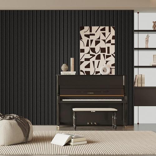10 Pack Sound Proof Foam Panels for Walls 47.2x23.6 Large Acoustic Panels Sound Absorbing, Self-Adhesive Soundproof Wall Panels for Home Studio, Office, Recording, Black (10 Pack Black)