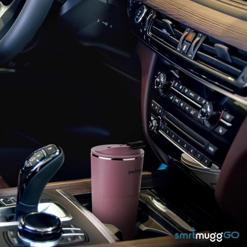 Lilac 13.5oz GO Heated Coffee Mug, Travel Mug, 13.5 OZ. Smart Mug, Battery Powered Heated Coffee Mug, Great for Coffee and Tea, Snap on Magnetic Charging Cord, New and Improved (Lilac)